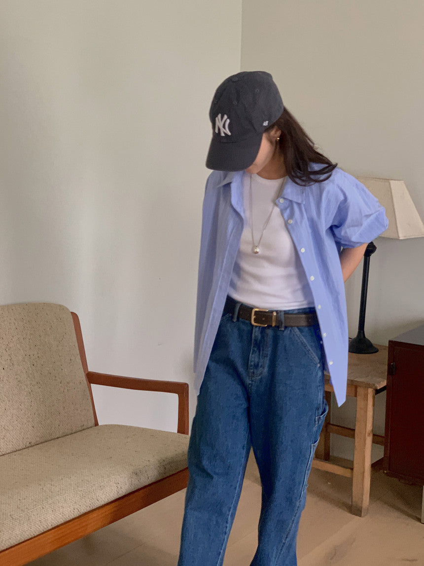 113 Carpenter denim ショート丈あり