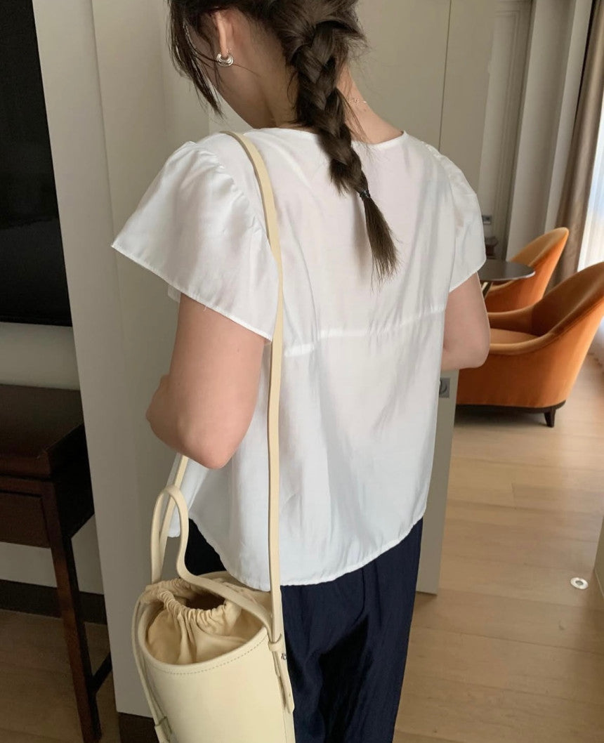Aloha string blouse-2col