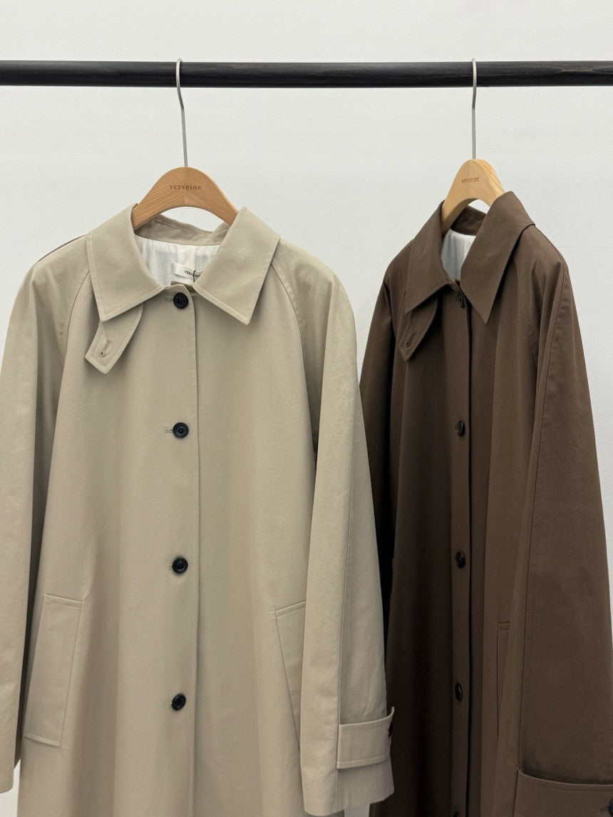 Barnnet long trench coat-2col