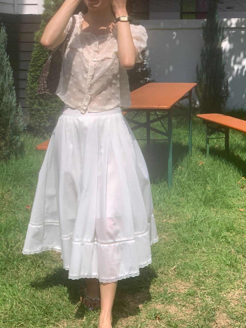 ruffle blouse-2col
