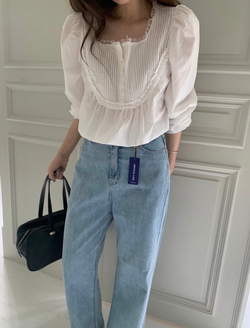 s 即納 Yarn wide denim