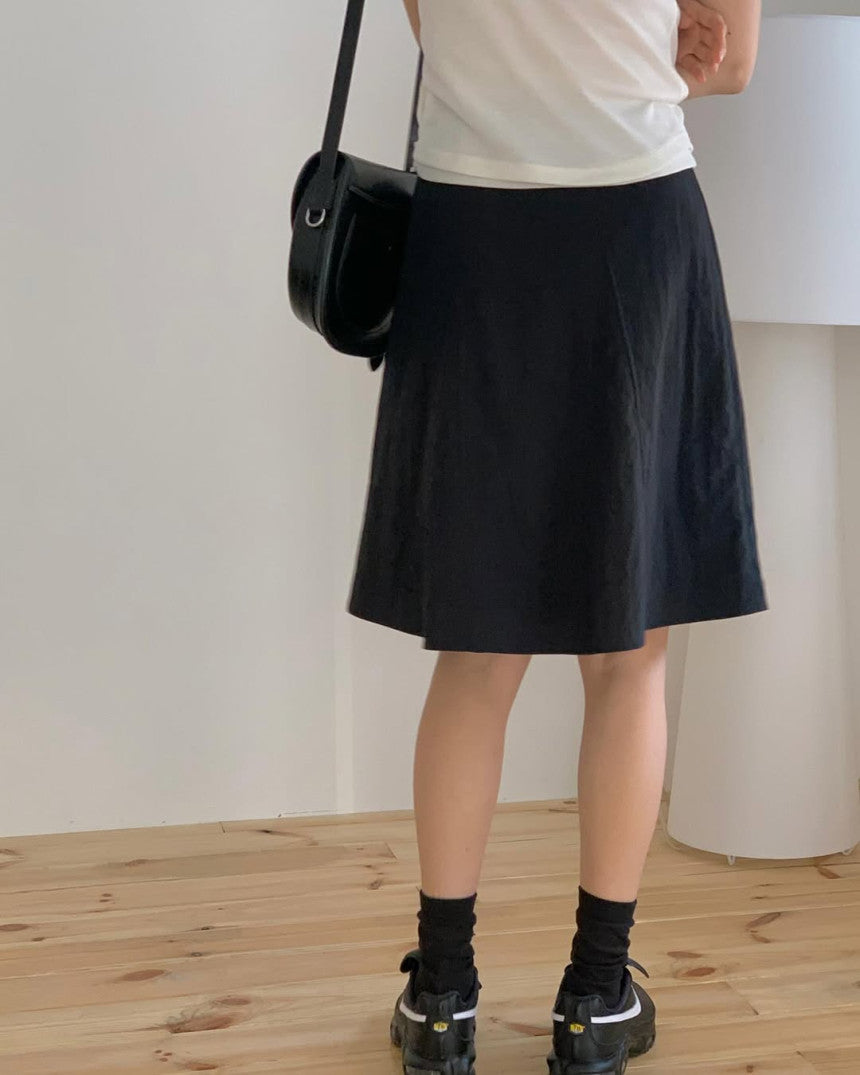 Valley line midi flare skirt-2col