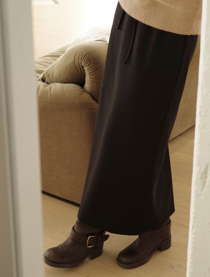Ove string long skirt-2col