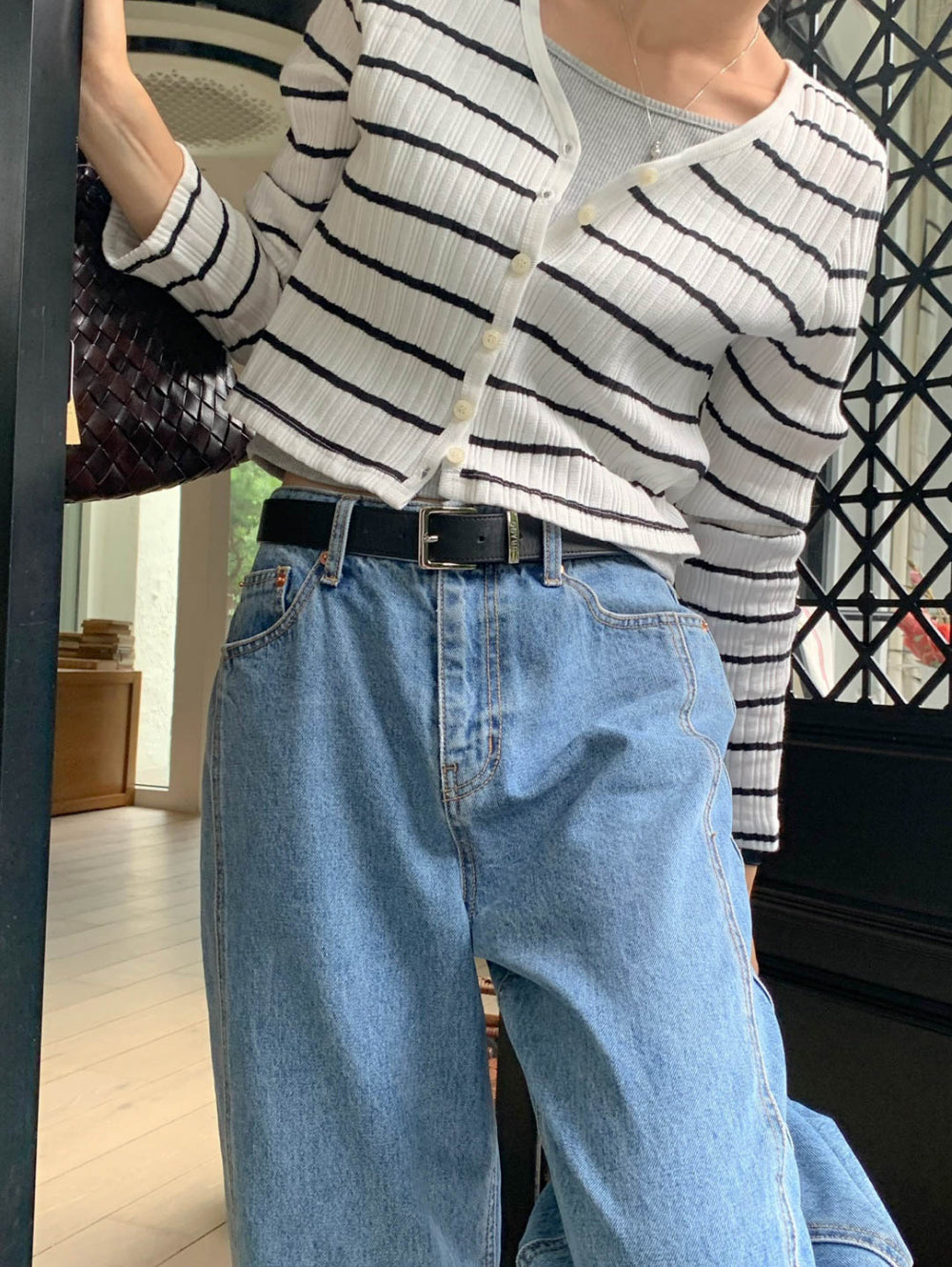 Sale navy即納 mimosa cardigan