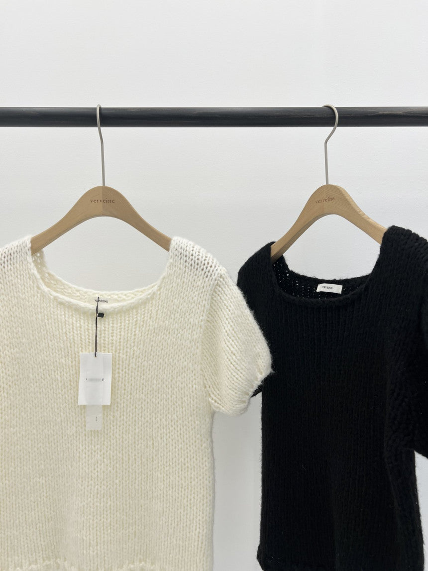 Oslo bulky wool half knit-2col