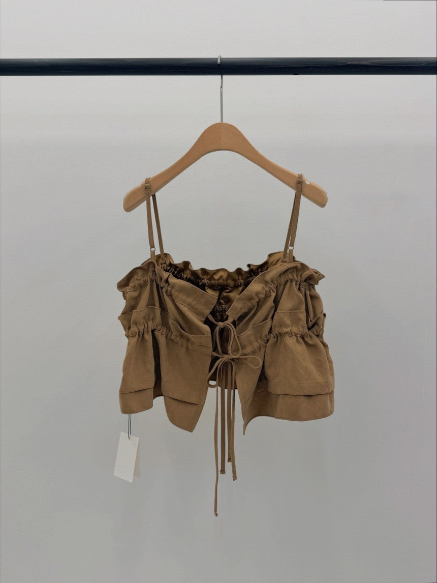 Surry pitch shirring bustier