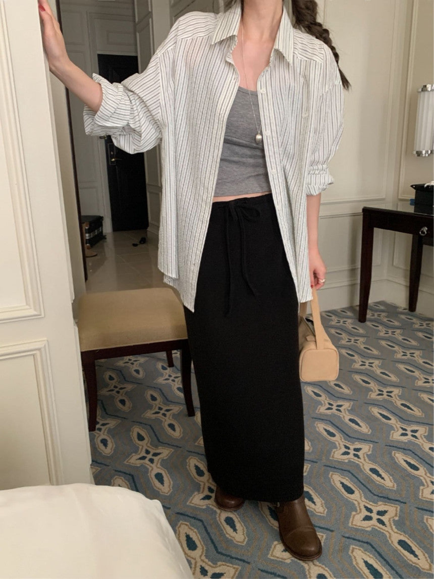 Fog long skirt-3col
