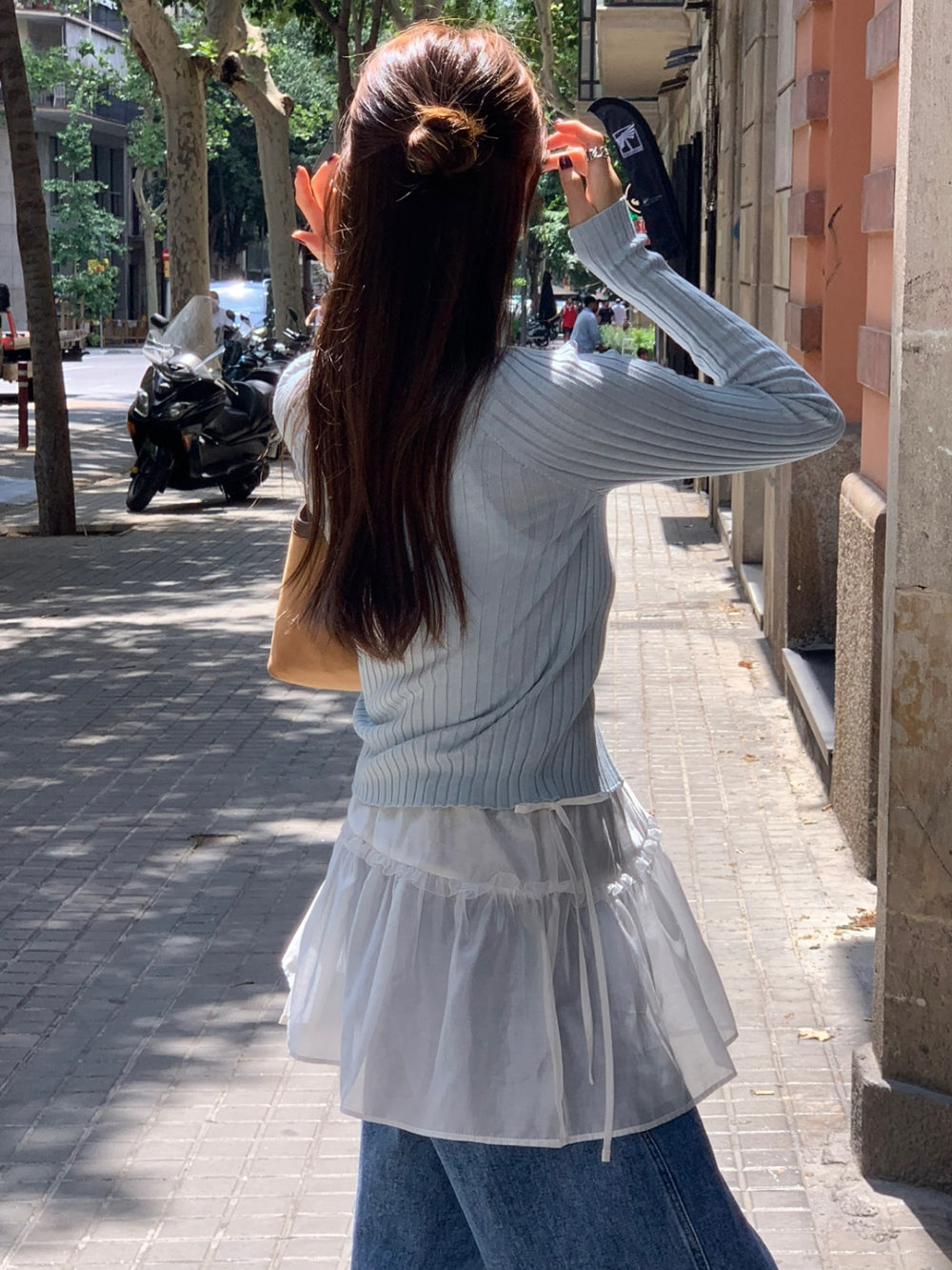 jivri layered skirt