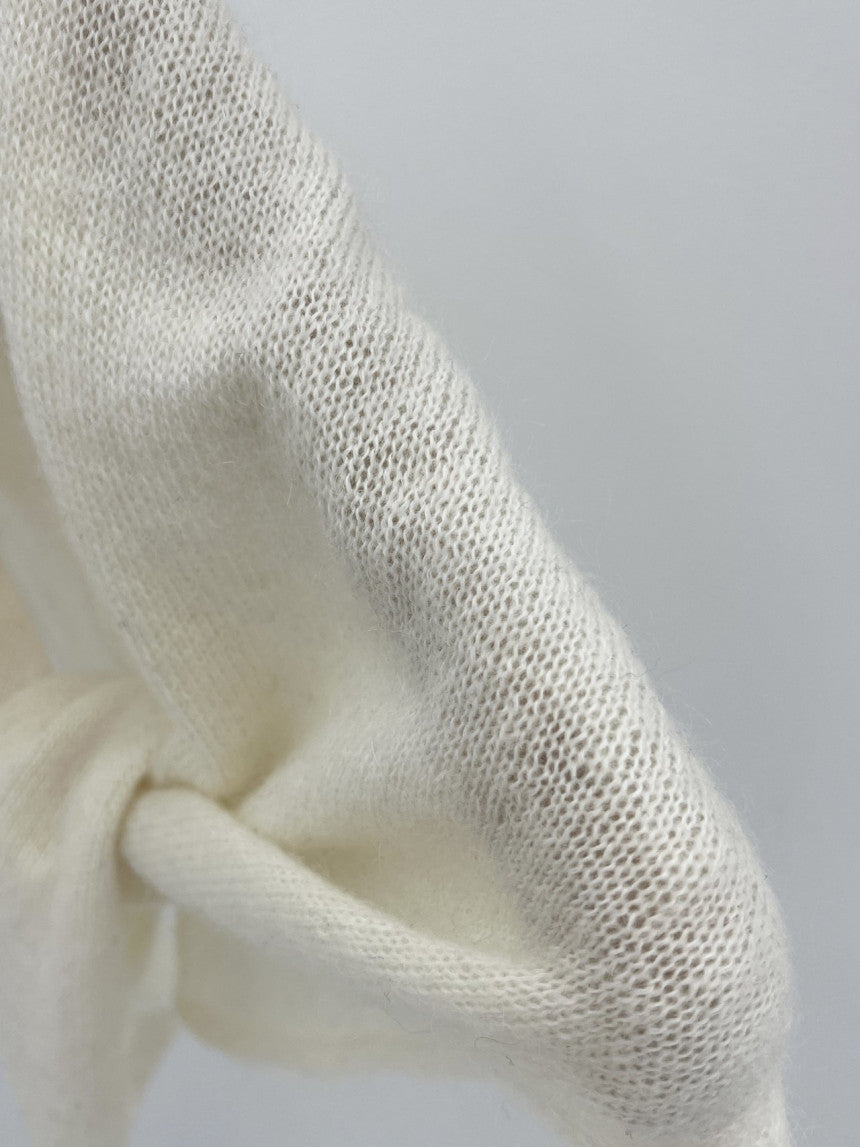 Kid mohair knit scarf-5col