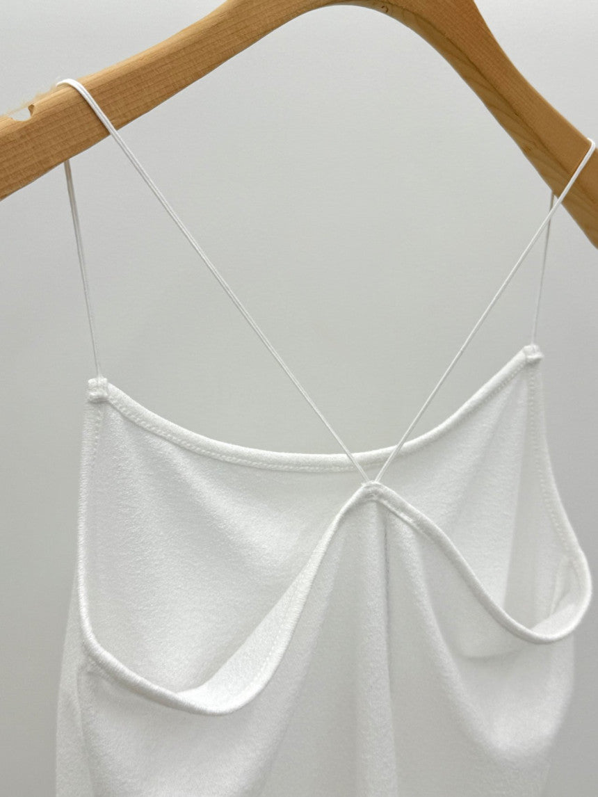 Boucle string sleeveless-4col