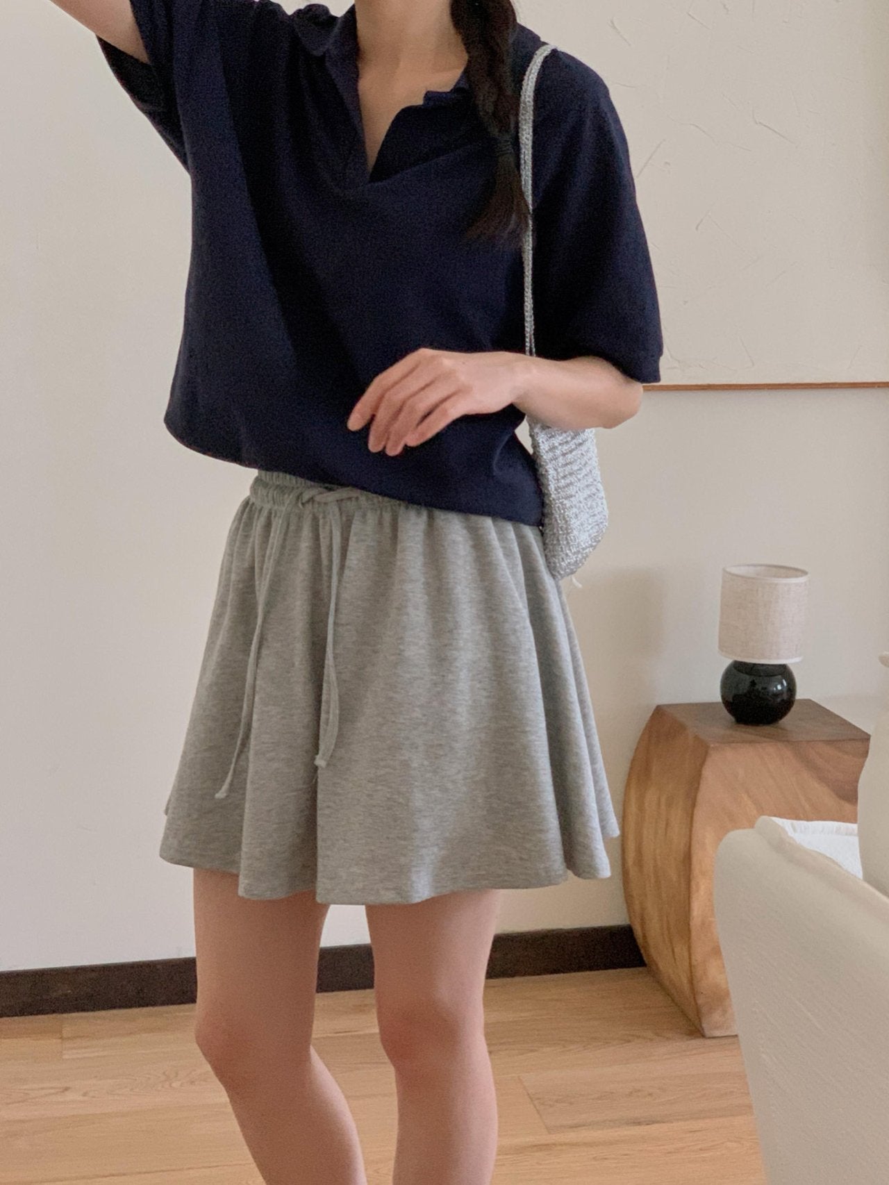 Rush skirt half pants-3col