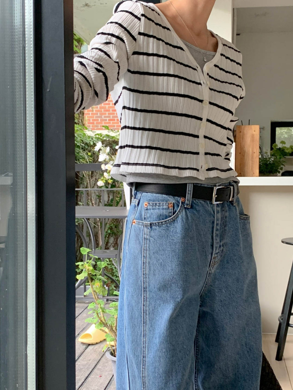 Sale navy即納 mimosa cardigan