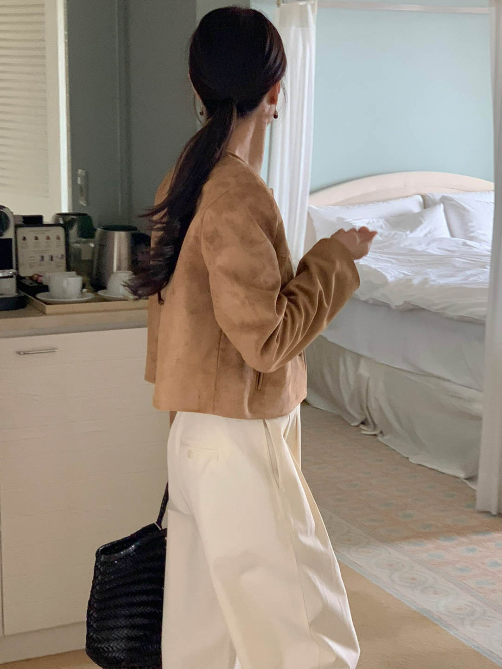 Ace suede jacket-2col