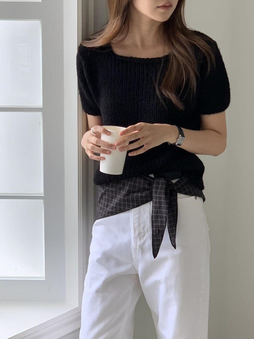 Oslo bulky wool half knit-2col