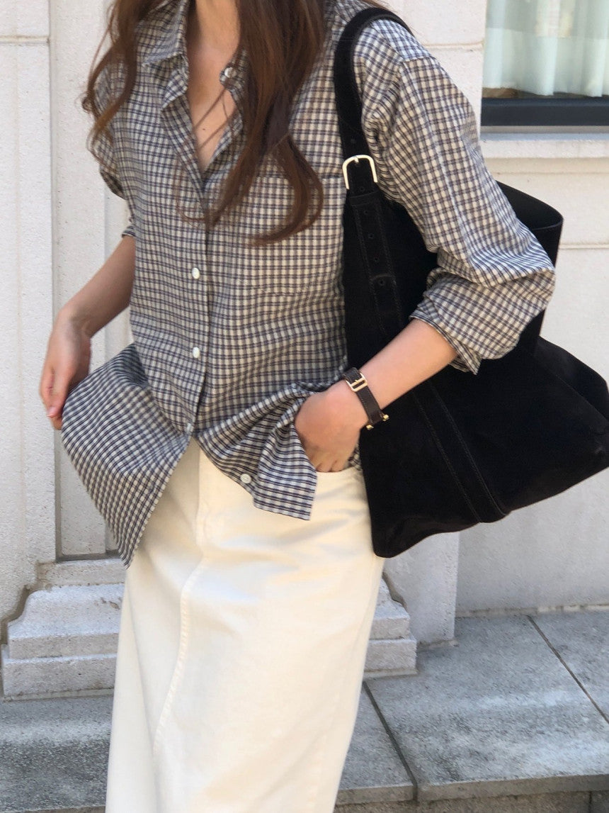 Paddington check shirt-2col