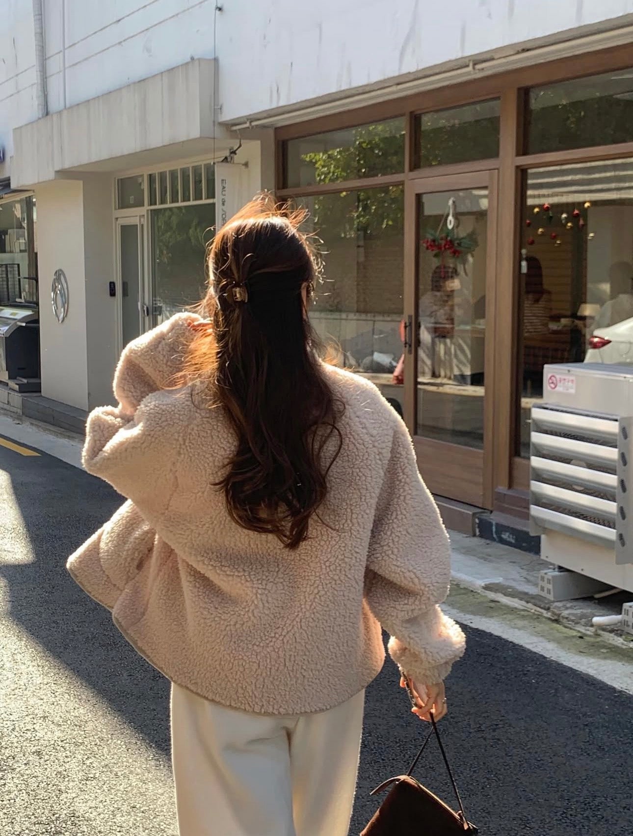 liter teddy searing fleece jumper-2col