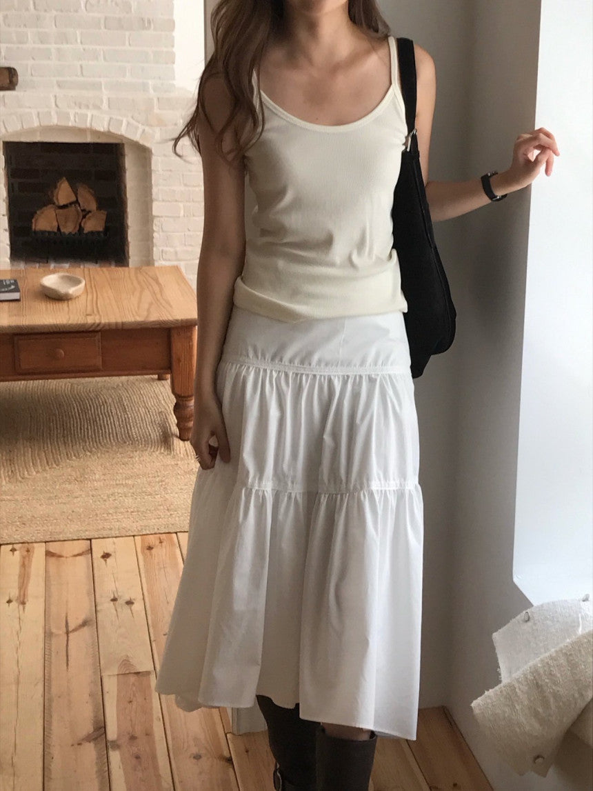 Weenie rib sleeveless-4col