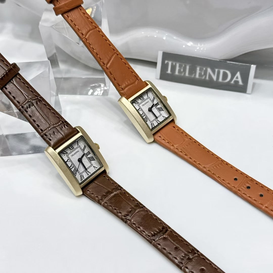 Telenda square leather