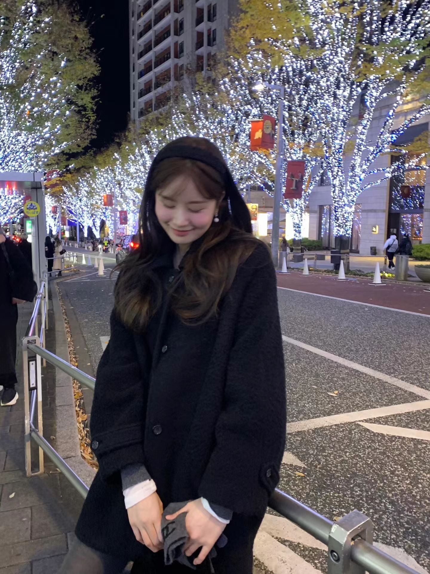 Ounce baby alpaca carol half coat-2col