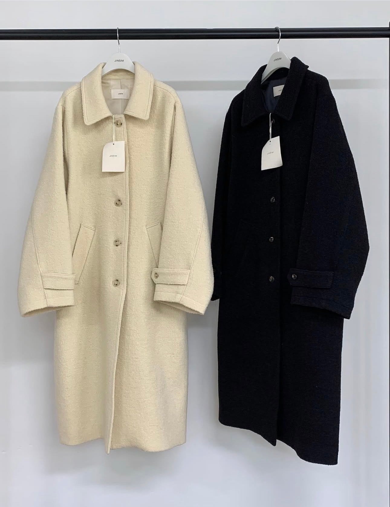 Fushily wool coat-2col