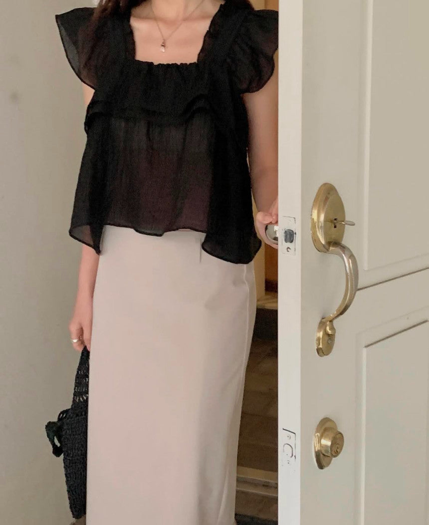 Nature 2way blouse-4col