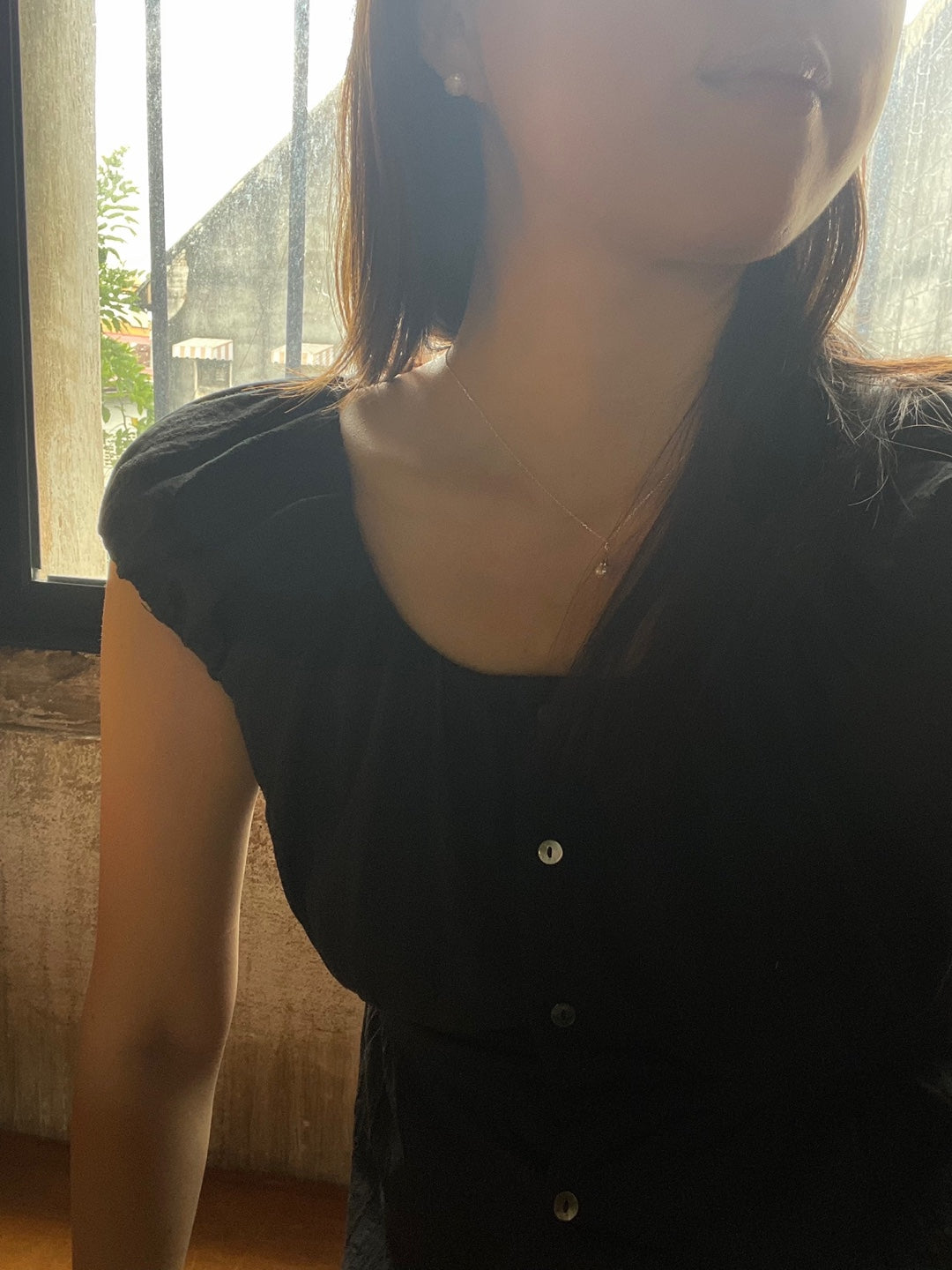 Monet pearl necklace