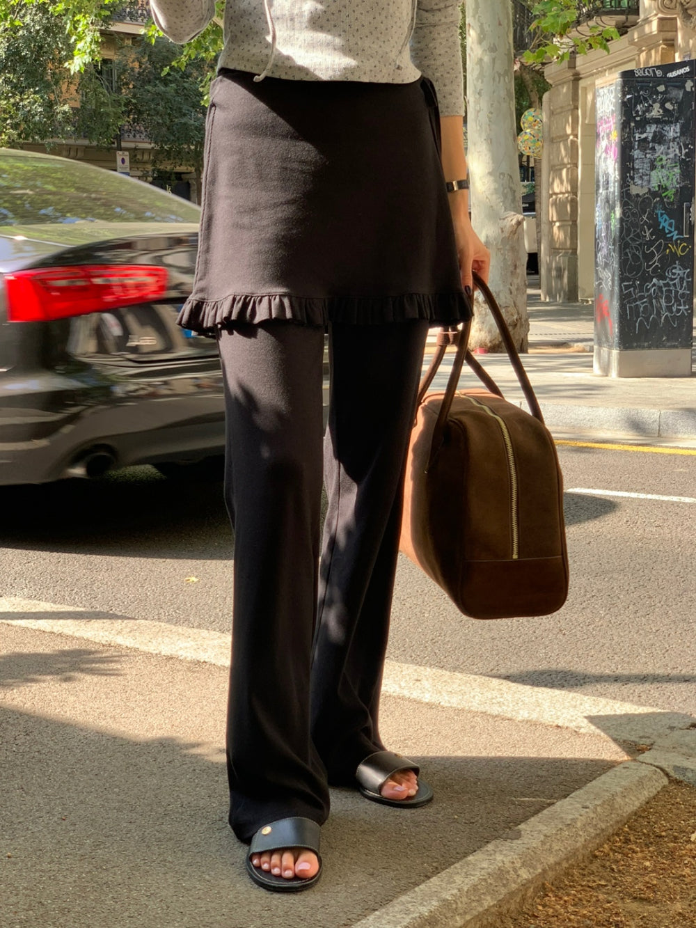 Pov skirt pants-2col
