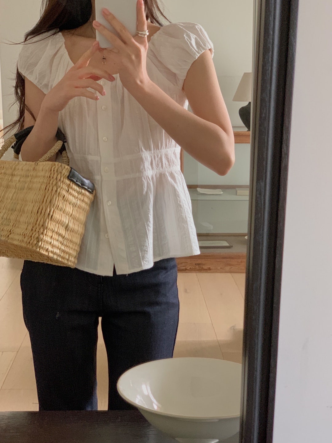 Bigi blouse&skirt-2col