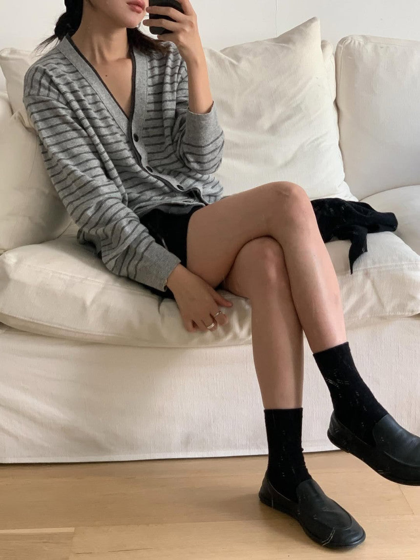 Bound cardigan-2col