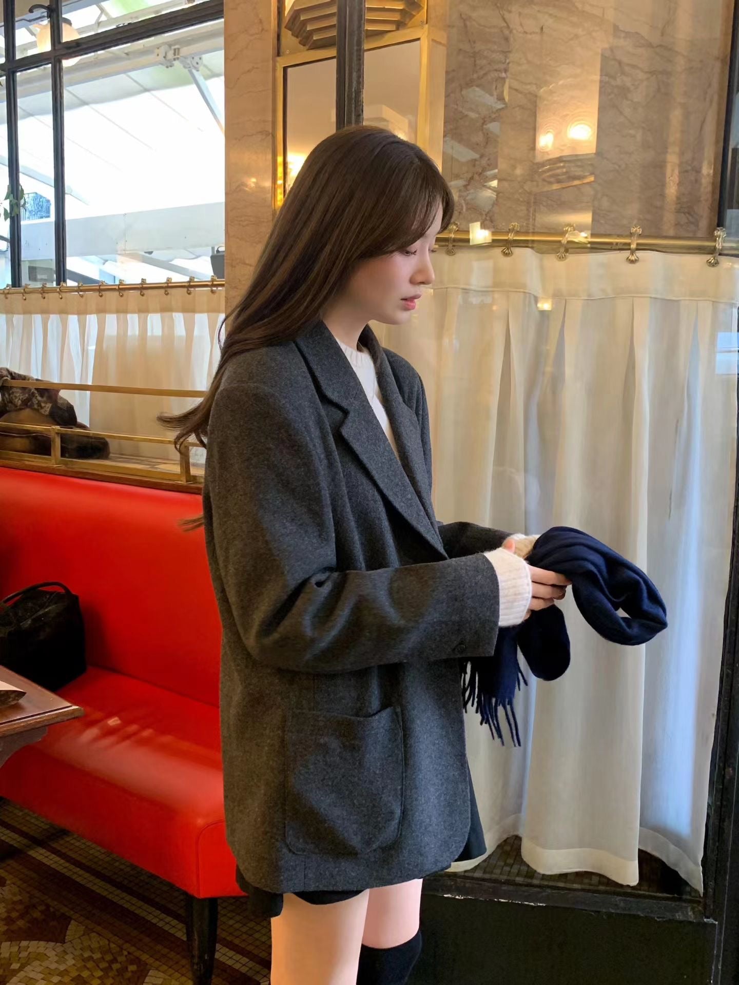 Ounce farb wool jacket-2col