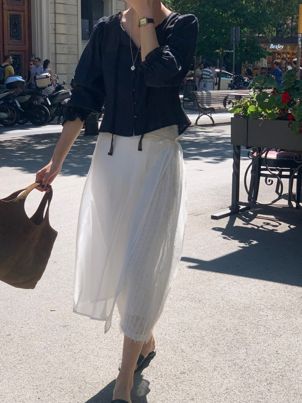 Shining blouse-3col