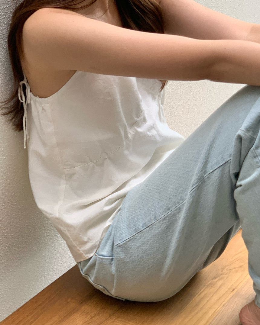 Amuse layered bustier blouse-2col