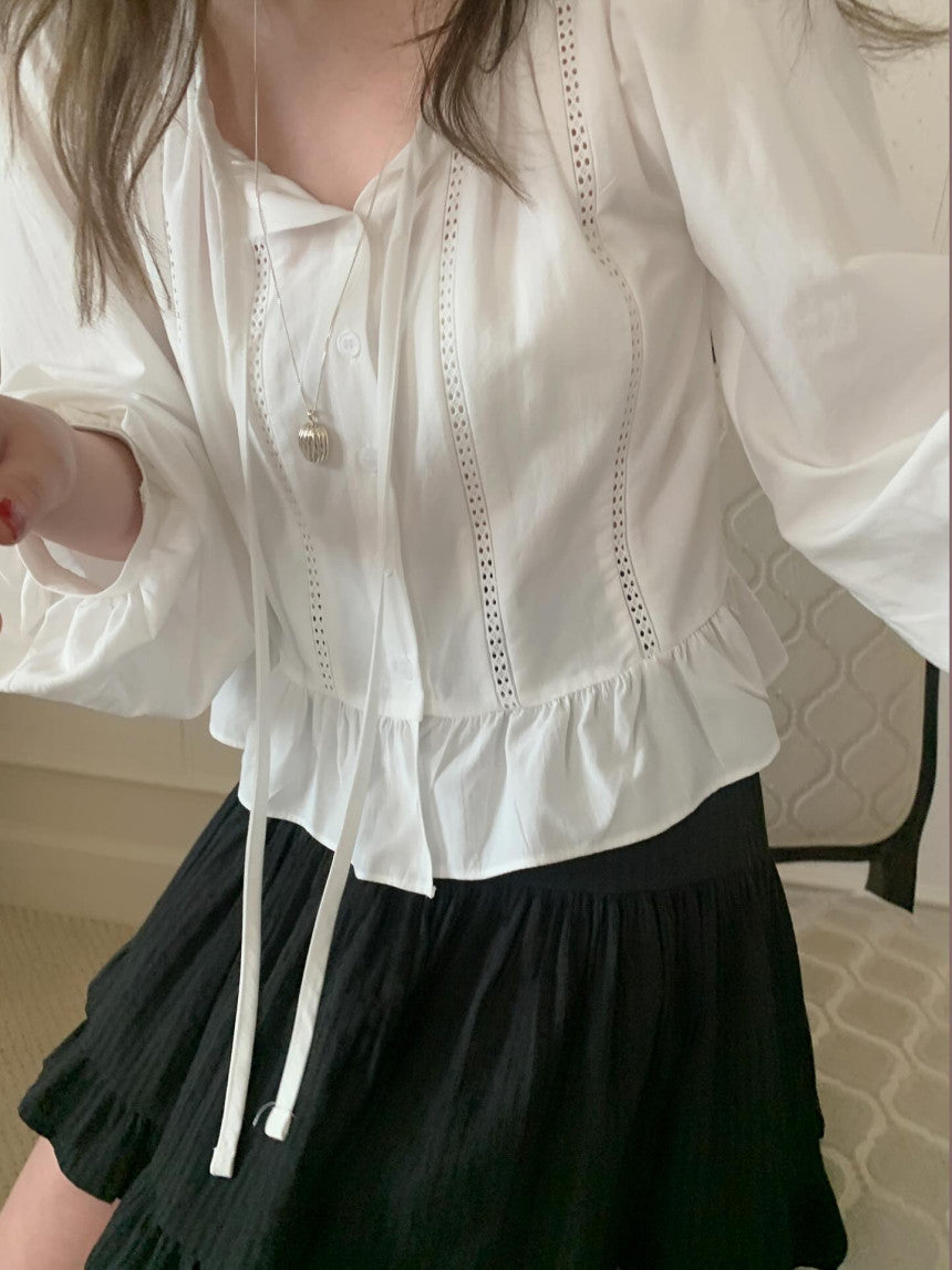 darling frill blouse