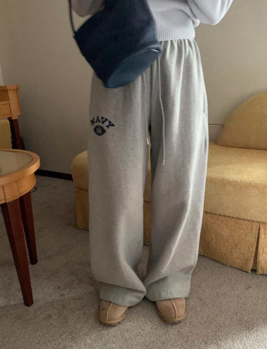 rugby print pants-3col