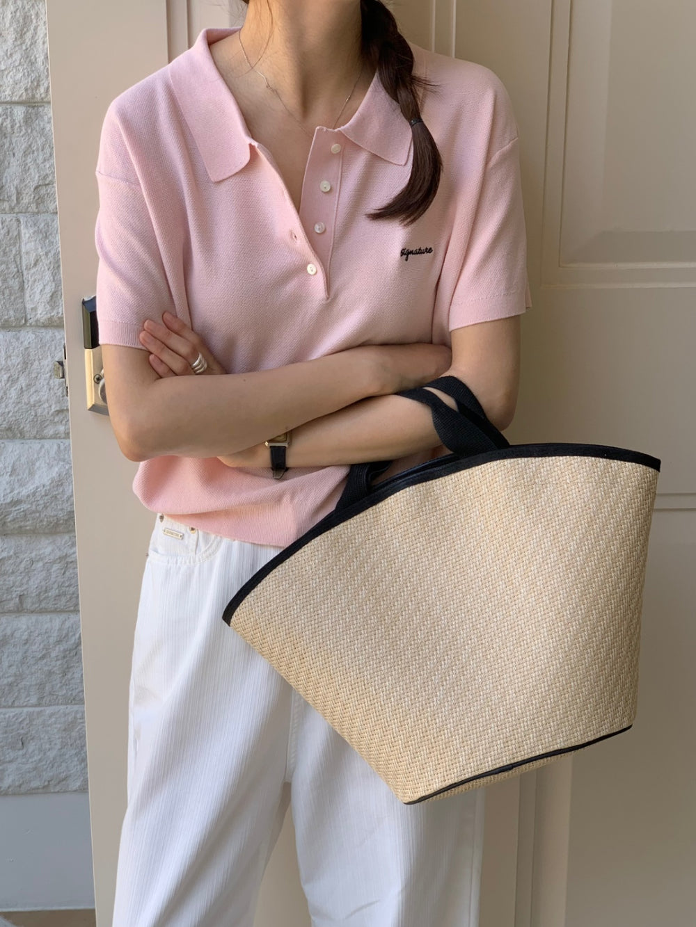 Nud collar knit-4col