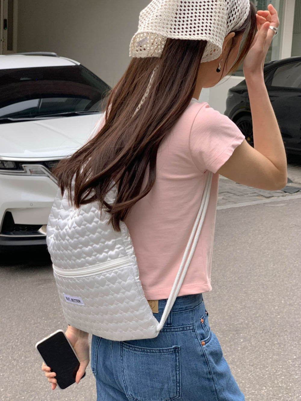 ivory即納 Baige semi crop T-4col