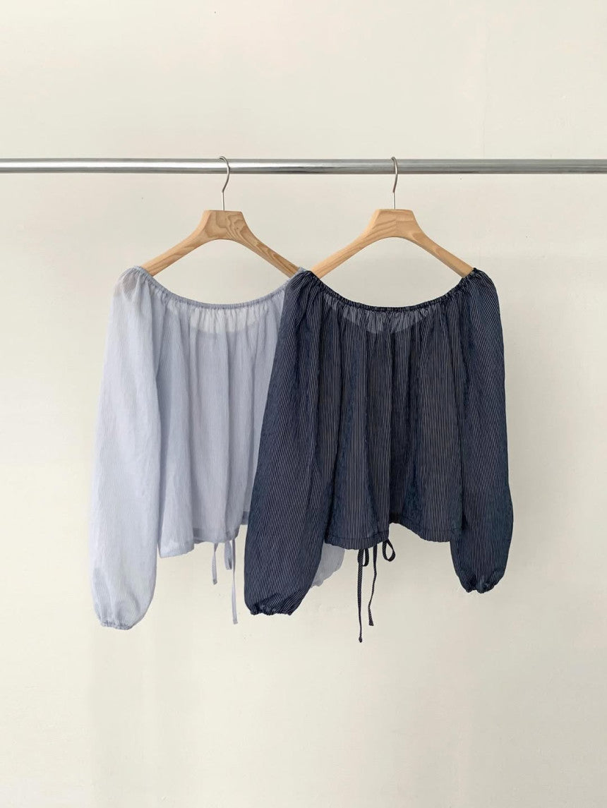 liter maple cardigan blouse-2col