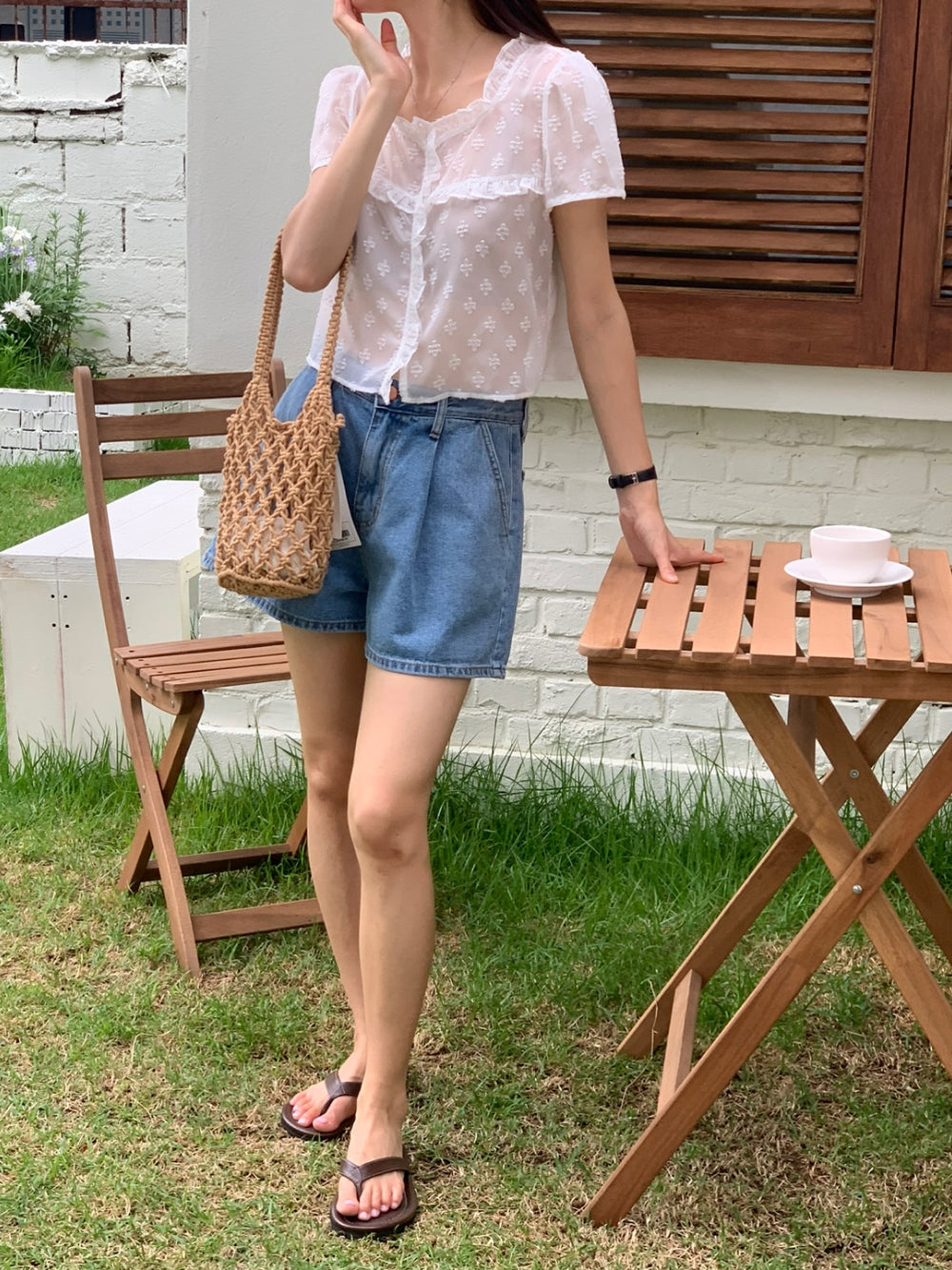 ruffle blouse-2col