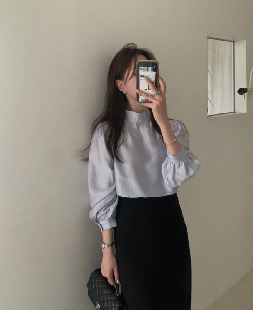 2way longsleeve blouse-4col