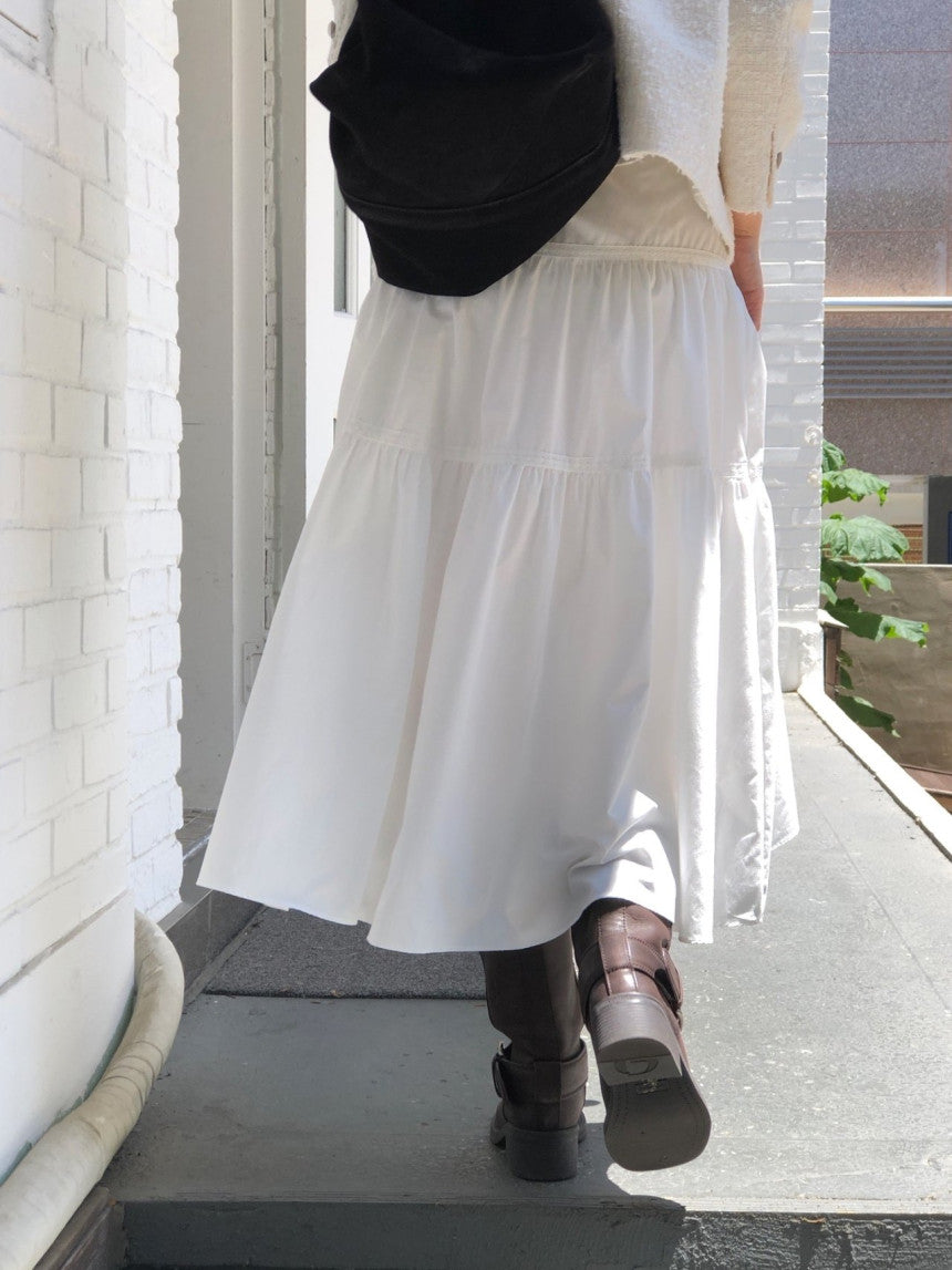 Garden lace full skirt-2col