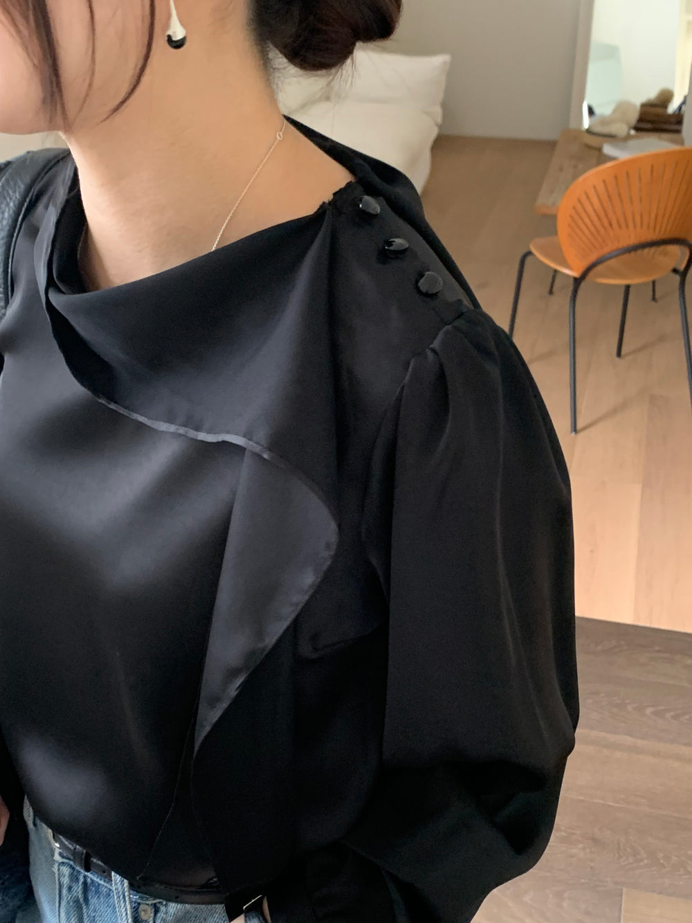 house tie blouse-3col