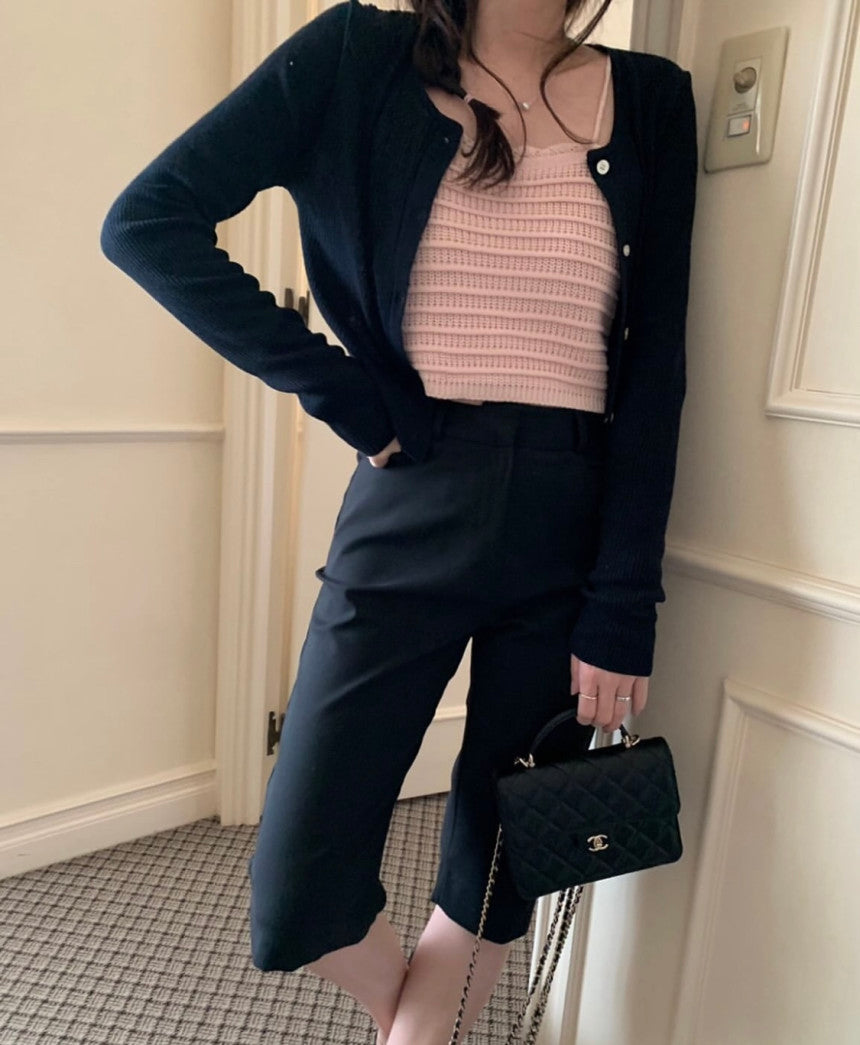 Mamonde linen cardigan-4col