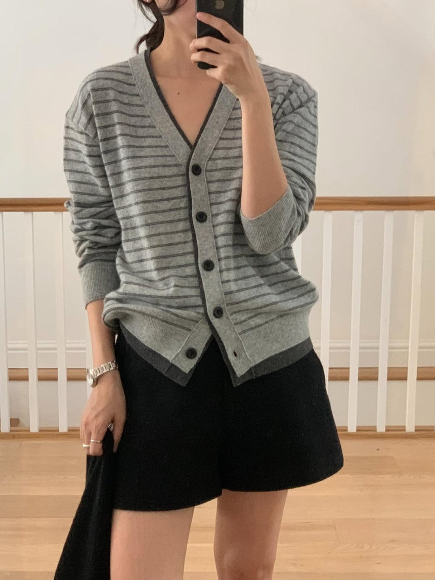 Bound cardigan-2col