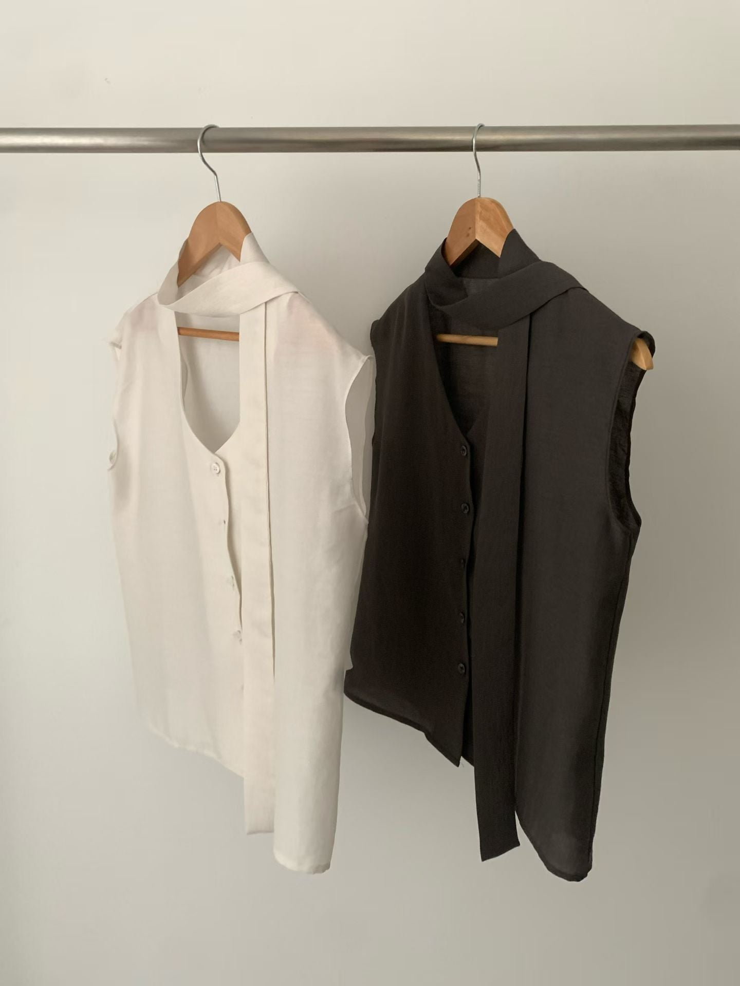 selly tie blouse-2col