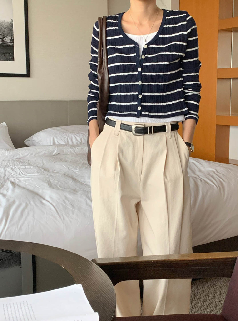 Sale navy即納 mimosa cardigan