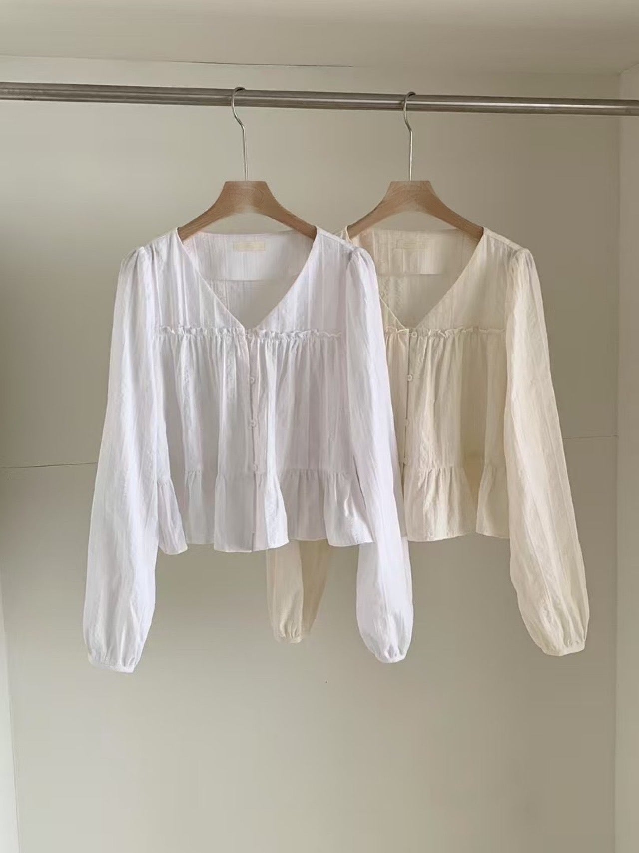 sweet lace blouse-2col