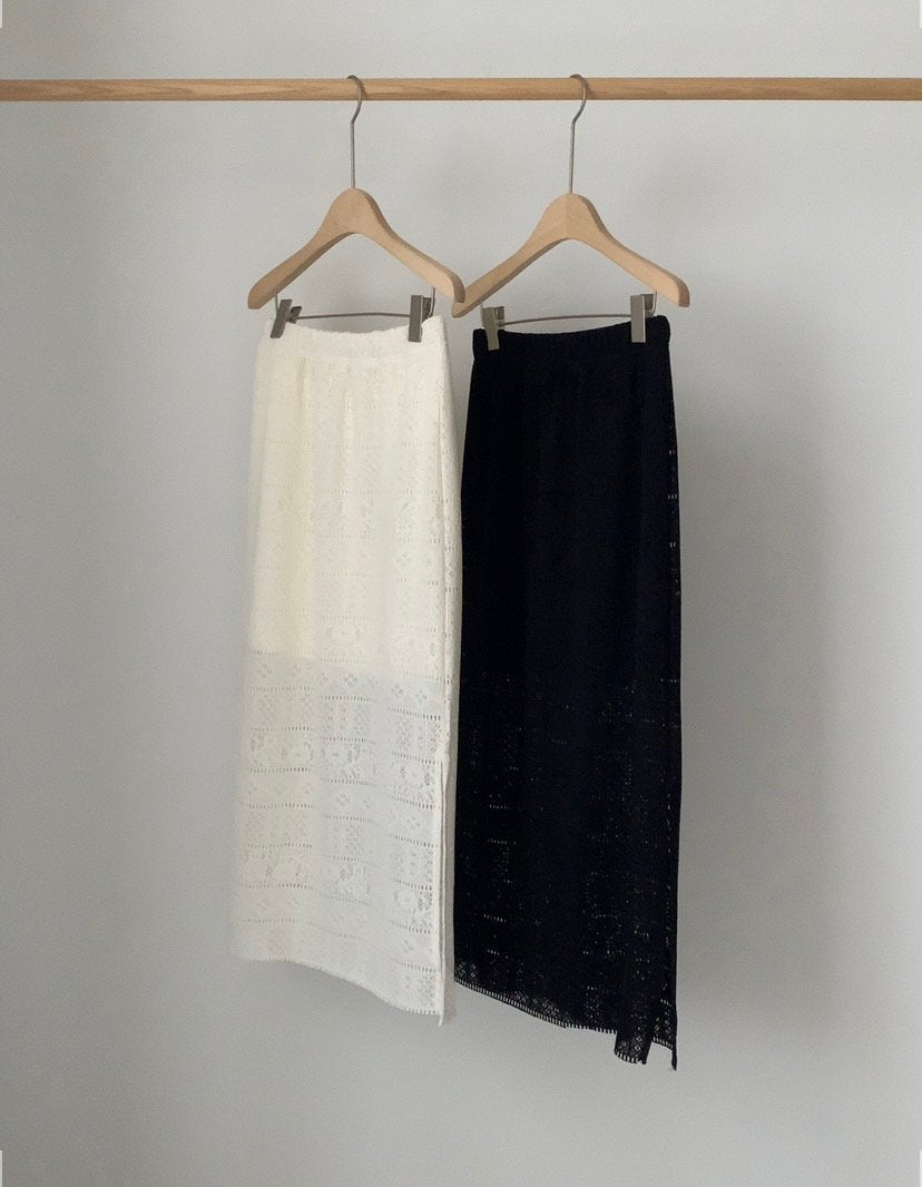 Crochet skirt-2col