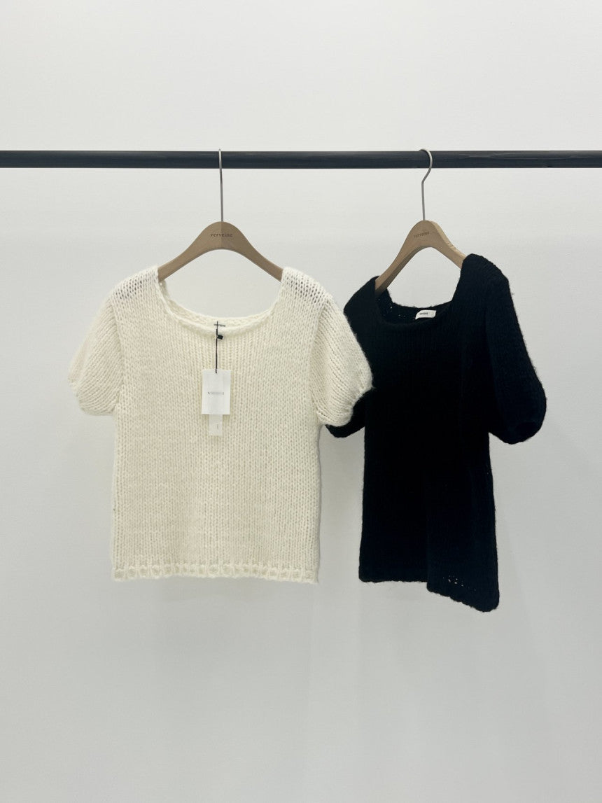 Oslo bulky wool half knit-2col