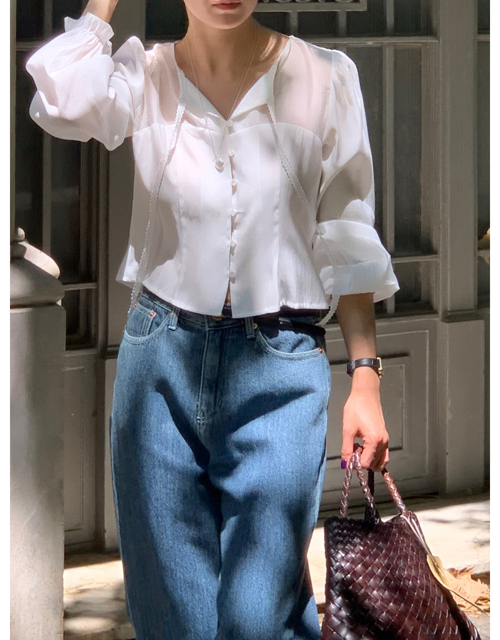 Shining blouse-3col
