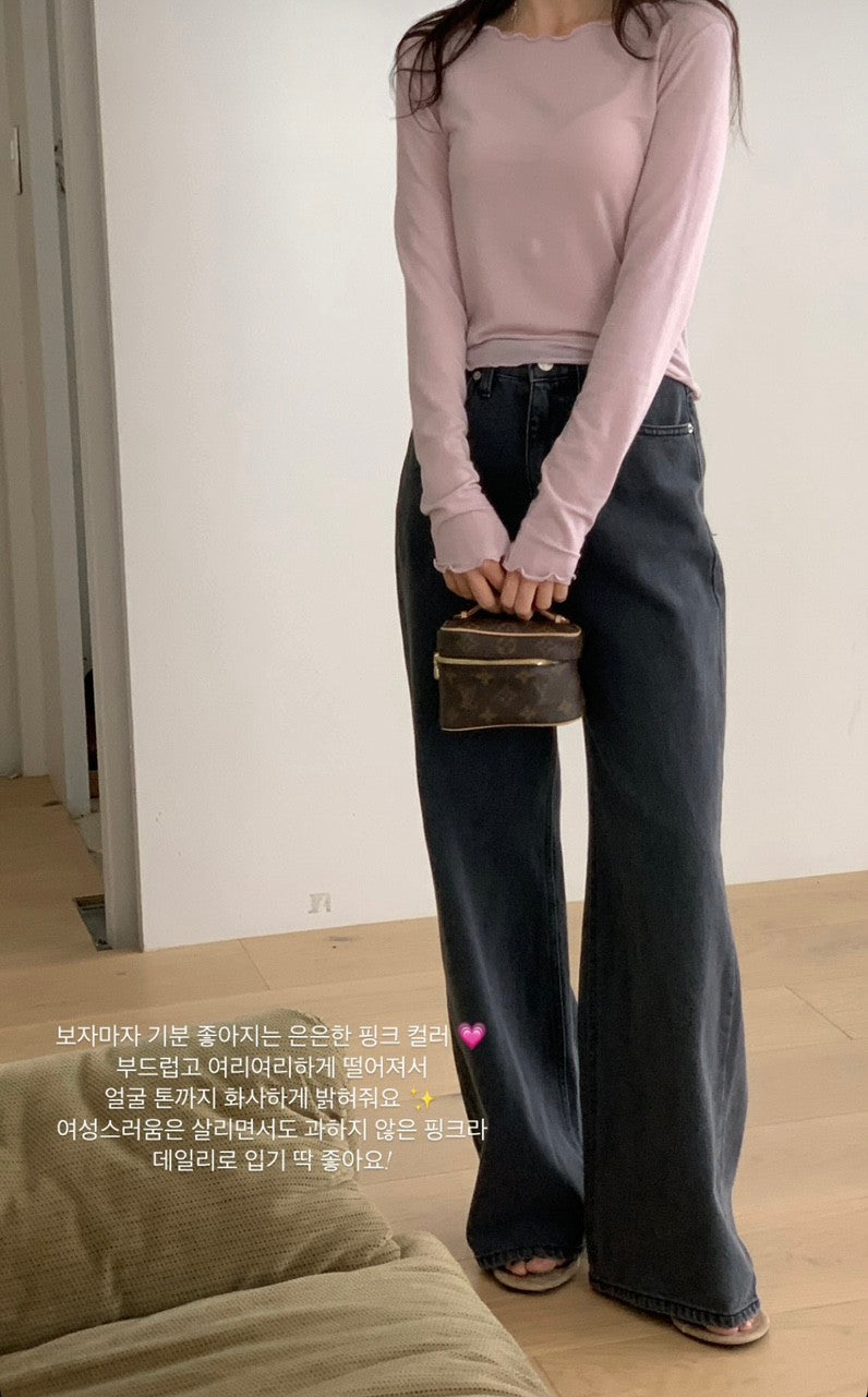 charcoal wide denim